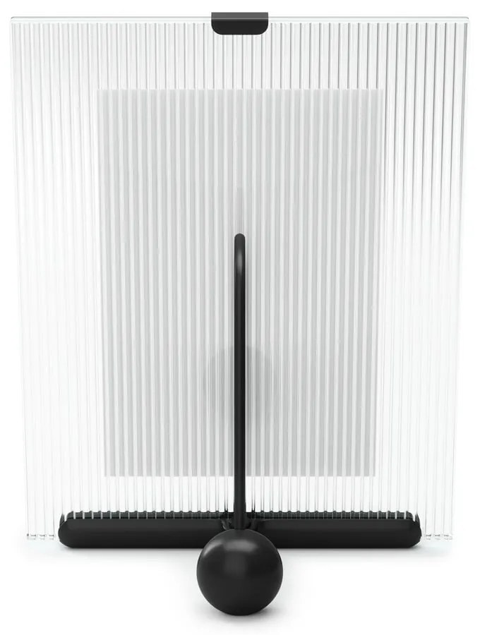 Czarna szklana ramka stojąca 16x20 cm Flute – Umbra