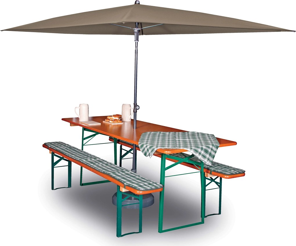 Doppler SUNLINE WATERPROOF parasol ogrodowy 230 x 190 cm brązowy