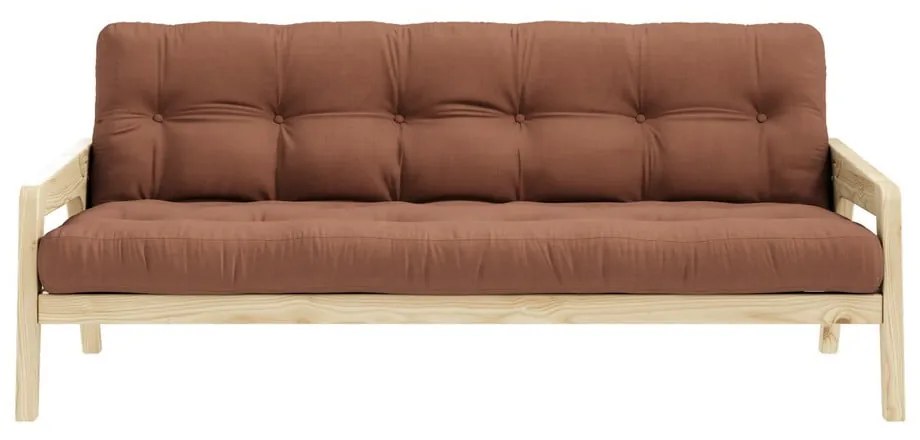 Sofa wielofunkcyjna Karup Design Grab Natural Clear/Clay Brown