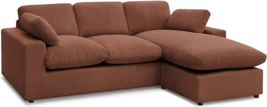 Pomarańczowy sztruksowy narożnik Belair – Bobochic Paris