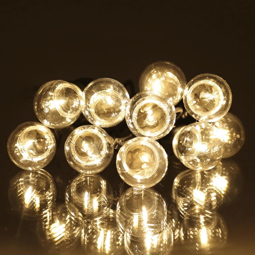 Retlux RGL 115 Łańcuch imprezowy z żarówkami, 10x LED żółty, 5+3 m