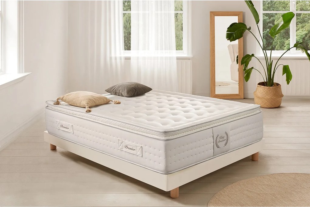 Materac Sprężyny kieszeniowe King Premier Spring - 150X200 cm - Moonia