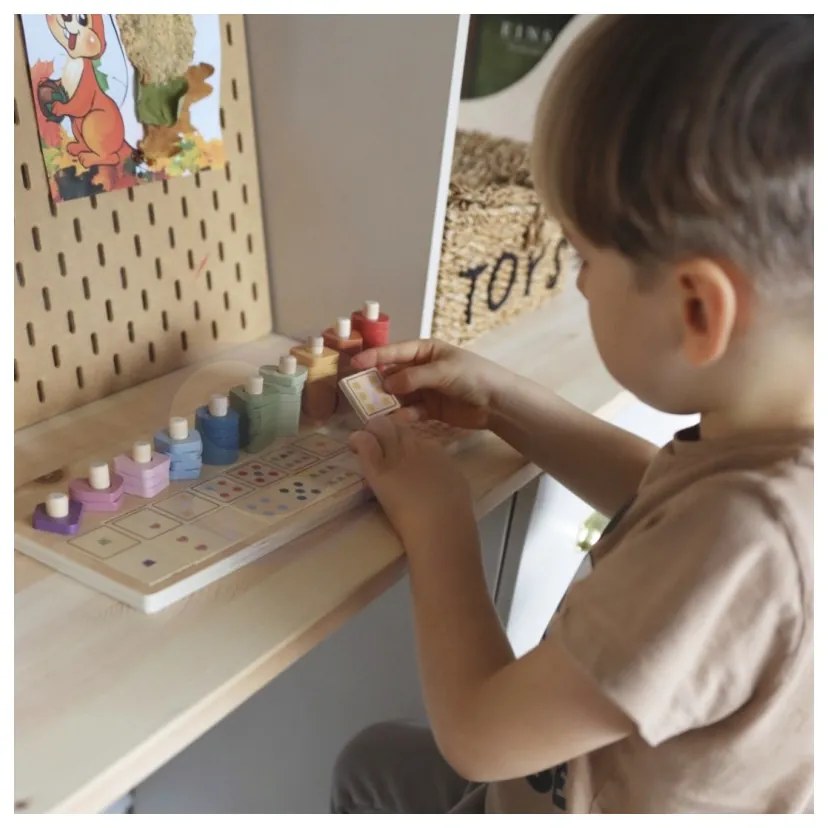 Viga polarb drewniane liczydło sorter nauka liczb montessori