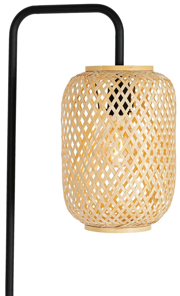 Lampa podłogowa orientalna bambusowa - YvonneKolonialny Oswietlenie wewnetrzne