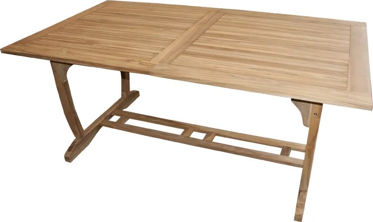 TECTONA - ogrodowy drewniany rozkładany stół tekowy 180/240 x 100 cm - Towar z drobną wadą (N258)