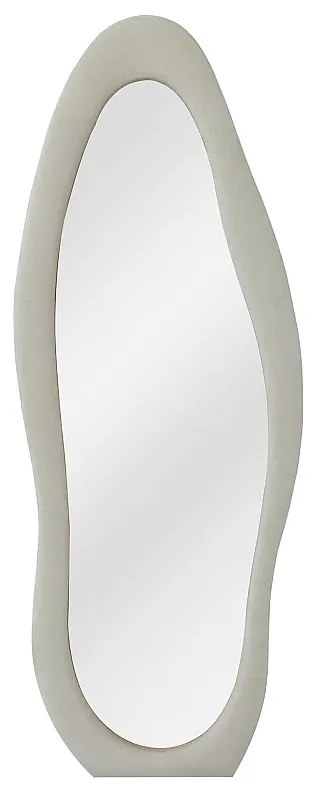 Lustro welurowe - szer. 60 x wys. 160 - Kremowe - LAVINA