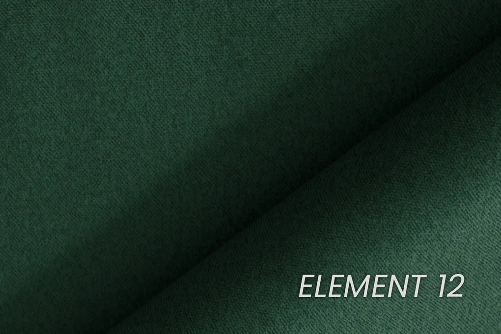 Łóżko kontynentalne Wasil 160x200 z pojemnikami - zielony welur hydrofobowy Element 12
