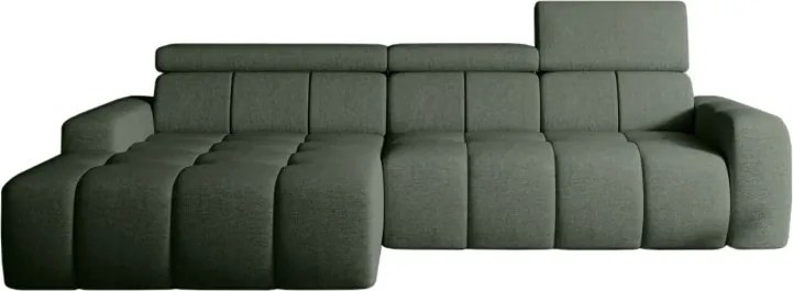 Narożnik ENZO S układ L z elektryczną regulacją siedziska Lewostronny z funkcją spania w ktaninie SORELLA 34 WERSAL