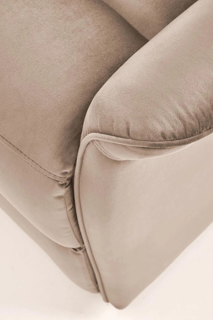 Fotel wypoczynkowy elektryczny pionizacja masaż rozkładany beżowy SEMIR 2