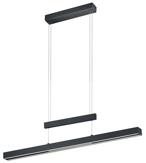 Lampa wisząca czarna z wbudowanym LED-em 3-stopniowy ściemniacz 3-punktowa - Sofie Nowoczesny Oswietlenie wewnetrzne