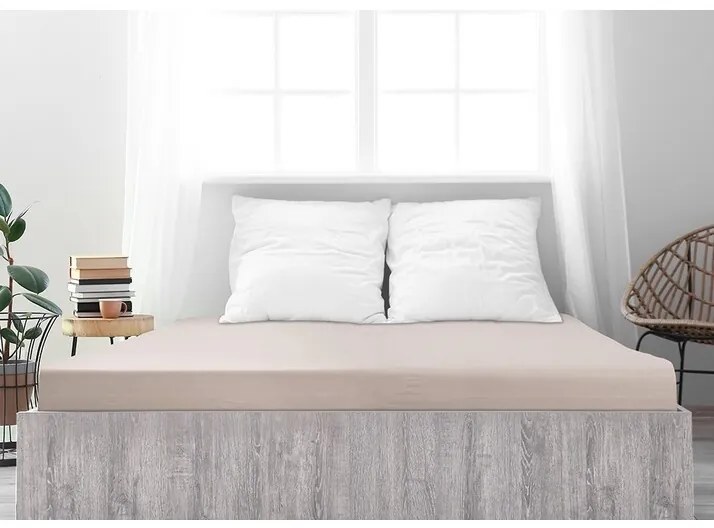 4Home prześcieradło jersey Ideal kawowy, 60 x 120 cm, 60 x 120 cm
