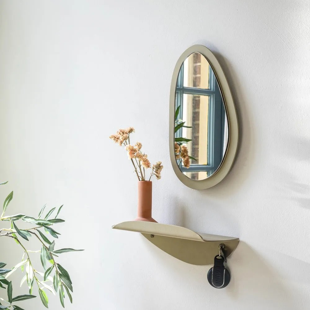 Beżowa metalowa półka 34 cm Pipa – Spinder Design