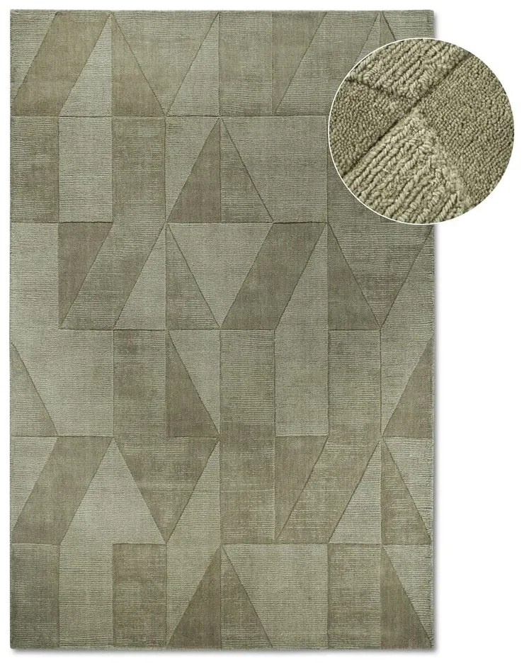 Zielony wełniany dywan tkany ręcznie 190x280 cm Ursule – Villeroy&amp;Boch