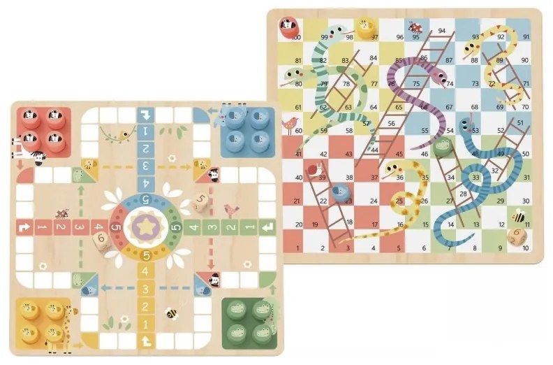 Woopie green gry planszowe logiczne 2w1 ludo chińczyk + uwolnij zwierzątka