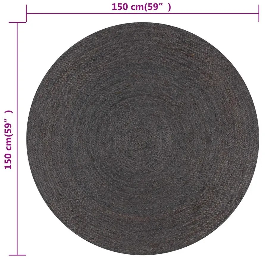 Ciemnoszary elegancki dywanik 150 cm M5-C94