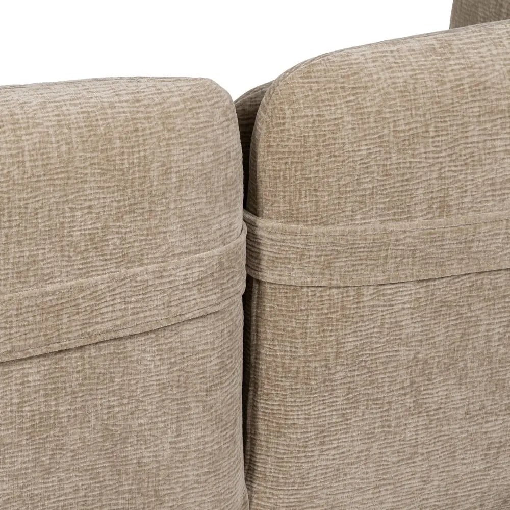 Beżowa sofa z tkaniny szenilowej 127 cm Bind – Ixia
