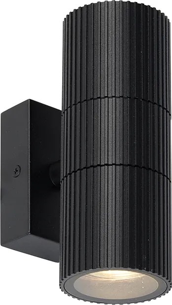 Przemysłowy kinkiet zewnętrzny czarny 2-punktowy IP44 - Vigo