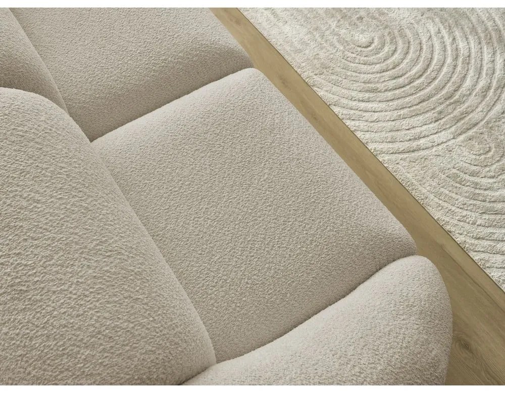 Beżowa sofa z materiału bouclé 230 cm Tina – Bobochic Paris