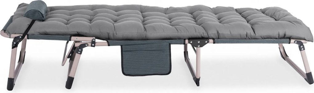 Leżak Ogrodowy SATURN 190x73 cm Szary