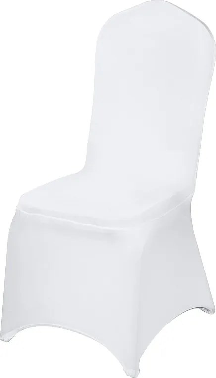 Pokrowce na Krzesła SucceBuy Zestaw 100 Pokrowców na Składane Krzesła z Rozciągliwego Elastanu Białe na Wesela i Imprezy