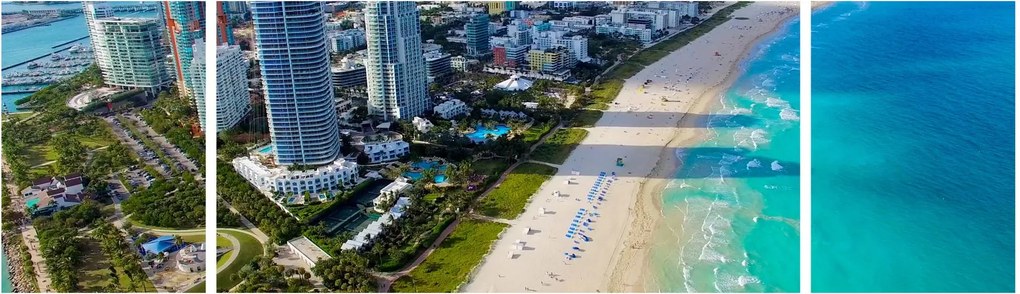 Obraz- Miami, Floryda (170x50 cm)