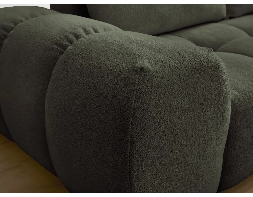 Zielona sofa z tkaniny szenilowej 278 cm Everest – Bobochic Paris