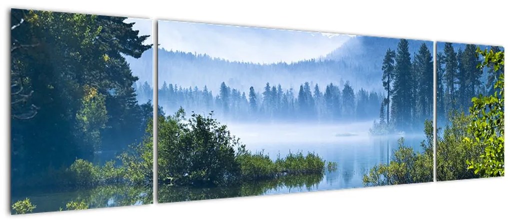 Obraz górskiego jeziora (170x50 cm)
