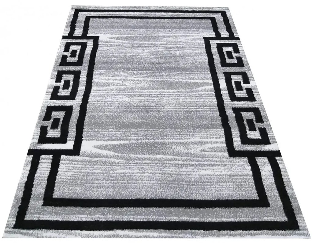 Szary Dywan Z Greckim Wzorem L1-Z32
