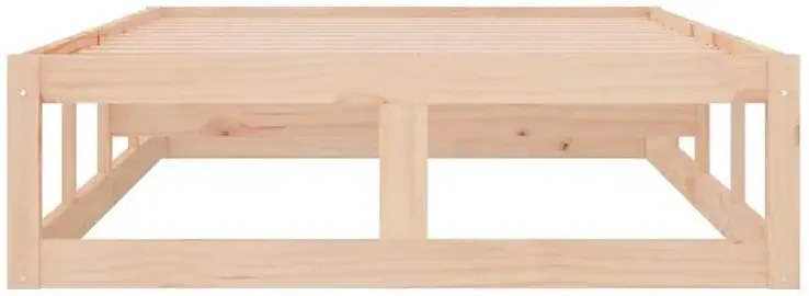 Pojedyncze naturalne sosnowe łóżko 90x200 - Rixo 3X