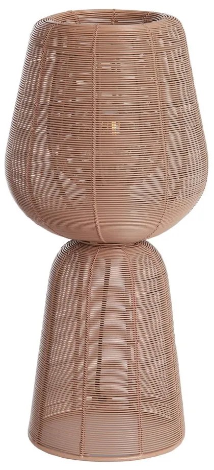 Jasnoczerwona lampa stołowa (wysokość 42 cm) Aboso – Light &amp; Living