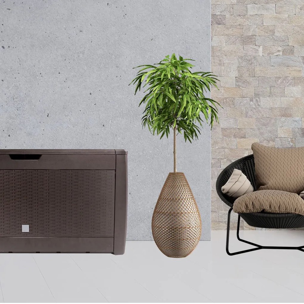 Skrzynia do przechowywania RATO, 310L, 119x48x60cm, brązowa Prosperplast