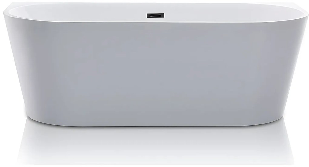 Wanna wolnostojąca przyścienna– DIVINA – 200 l – 150 × 75 × 58 cm – kolor biały