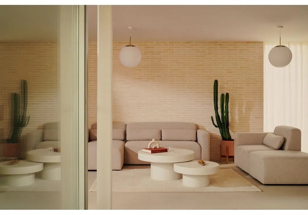 Okrągły betonowy stolik ogrodowy ø 90 cm Aiguablava – Kave Home