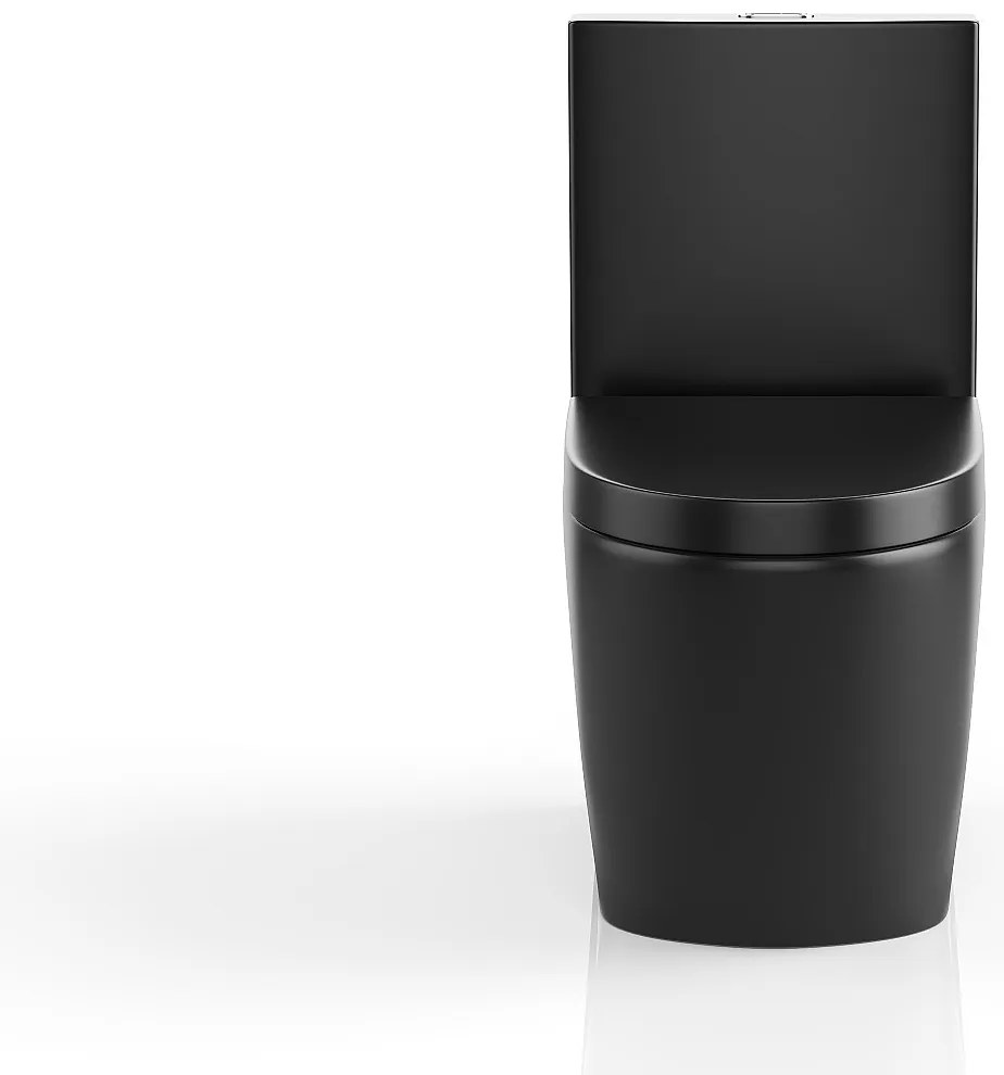 Toaleta WC wolnostojąca z czarnej, matowej ceramiki – NAGILAM