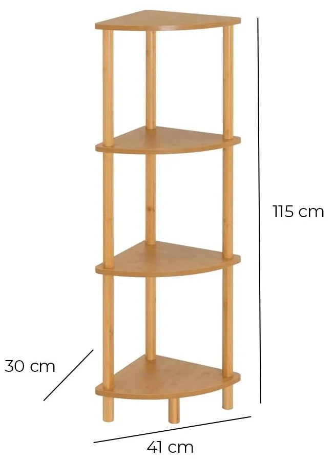 Regał w naturalnym kolorze 30x115 cm – Casa Selección