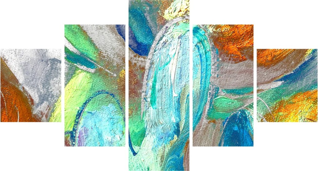 Obraz - Kolorowa abstrakcja (125x70 cm)