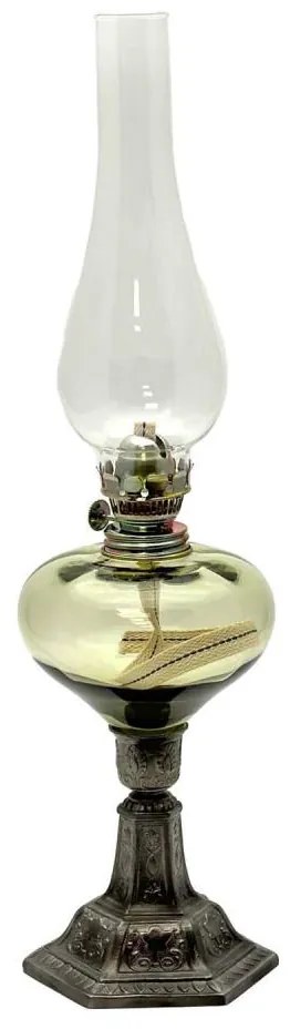 Lampa naftowa KRASOMÍRA 42 cm zielony leśny