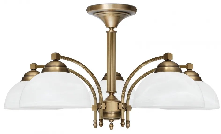 Niski żyrandol mosiężny B-S5K