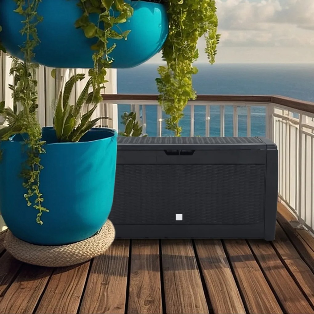 Skrzynia do przechowywania RATO, 310L, 119x48x60cm, antracytowa Prosperplast