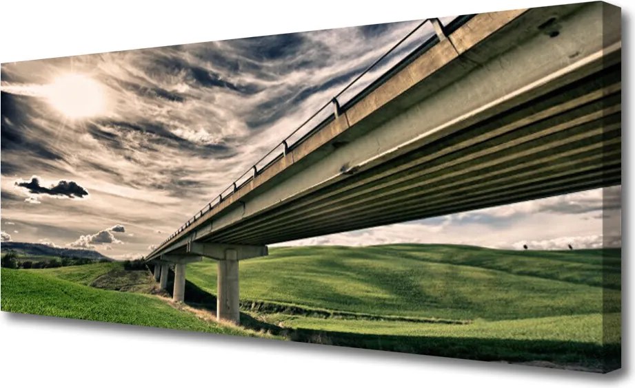 Zdjęcie na płótnie Nowoczesny Most nad Doliną