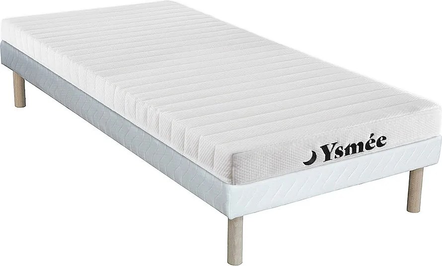 Zestaw stelaż i 7-strefowy materac z pianki 25 kg/m3 STELO KIDS o grubości 12 cm marki Ysmée – 90 × 200 cm