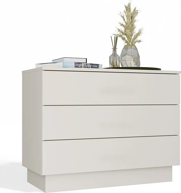Komoda AMBER 3S | Kaszmir | 85x40x66 cm | 3 Szuflady