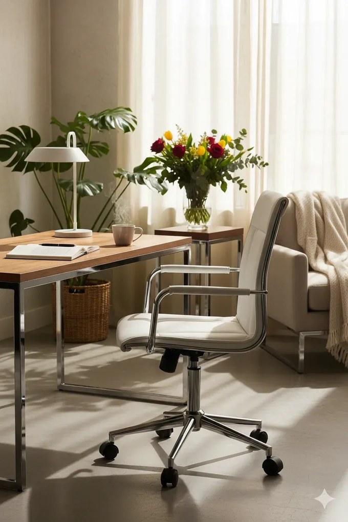 Krzesło Biurowe Skórzane Do Komputera C9-A47