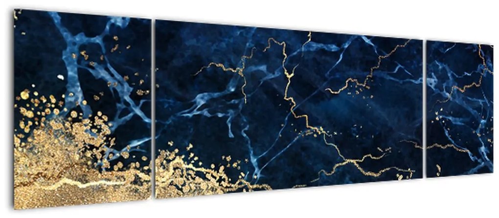 Obraz - Ciemnoniebieski marmur (170x50 cm)