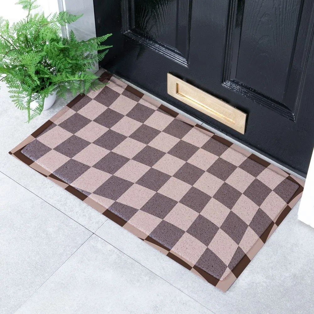 Wycieraczka z PVC 40x70 cm Checkerboard – Artsy Doormats