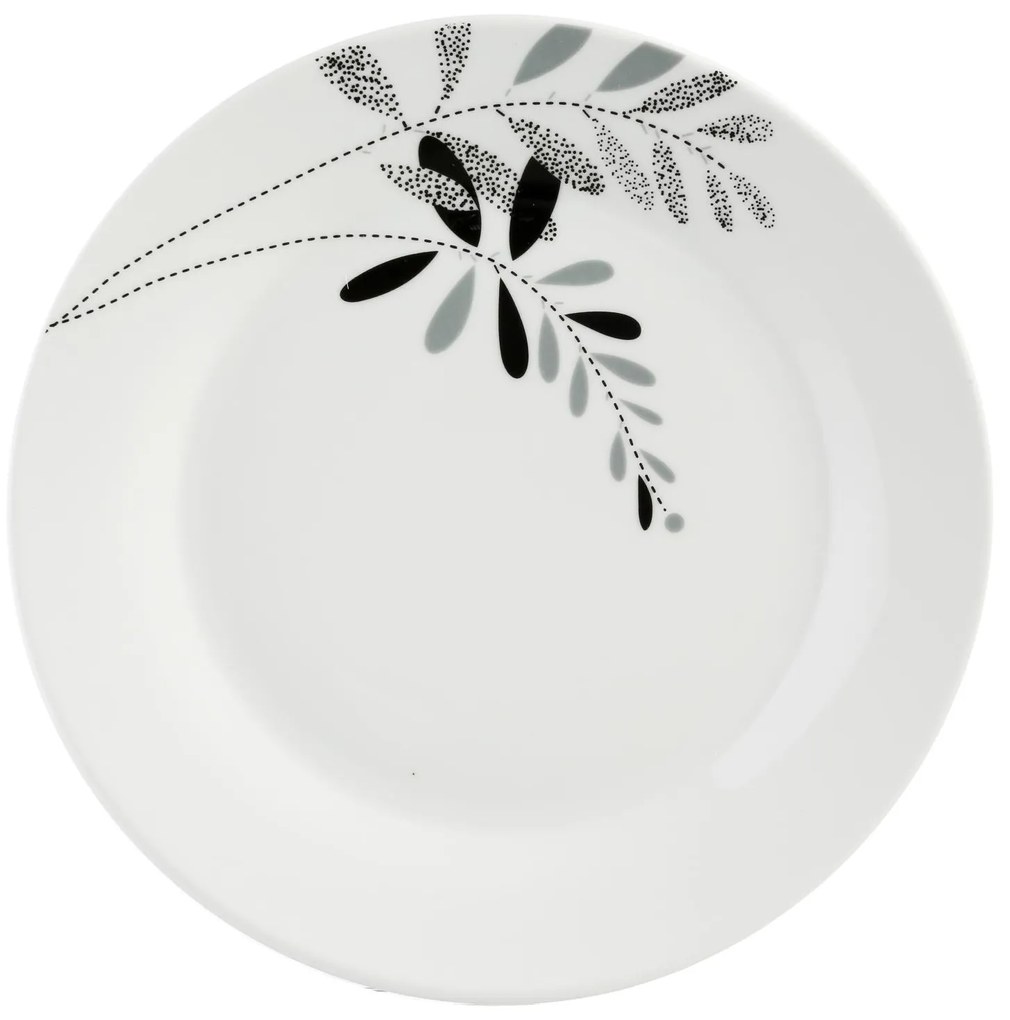 Komplet talerzy dla 6 osób, porcelana, 18 elementów