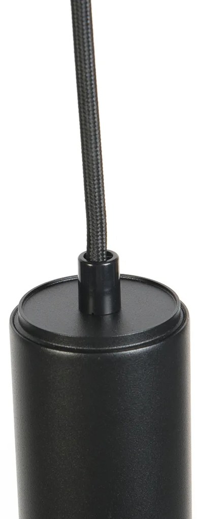 Designerska lampa wisząca czarna z adapterem szynowym 1-fazowym - Slimline Tuba Small Nowoczesny Oswietlenie wewnetrzne