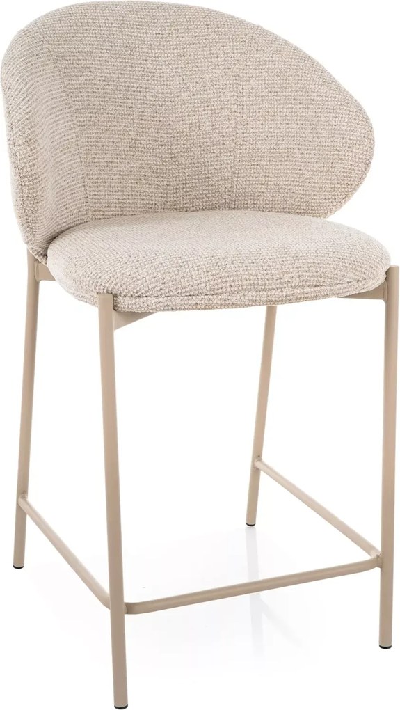 Krzesełko barowe KIOTO, kaszmir/jasny beżowy