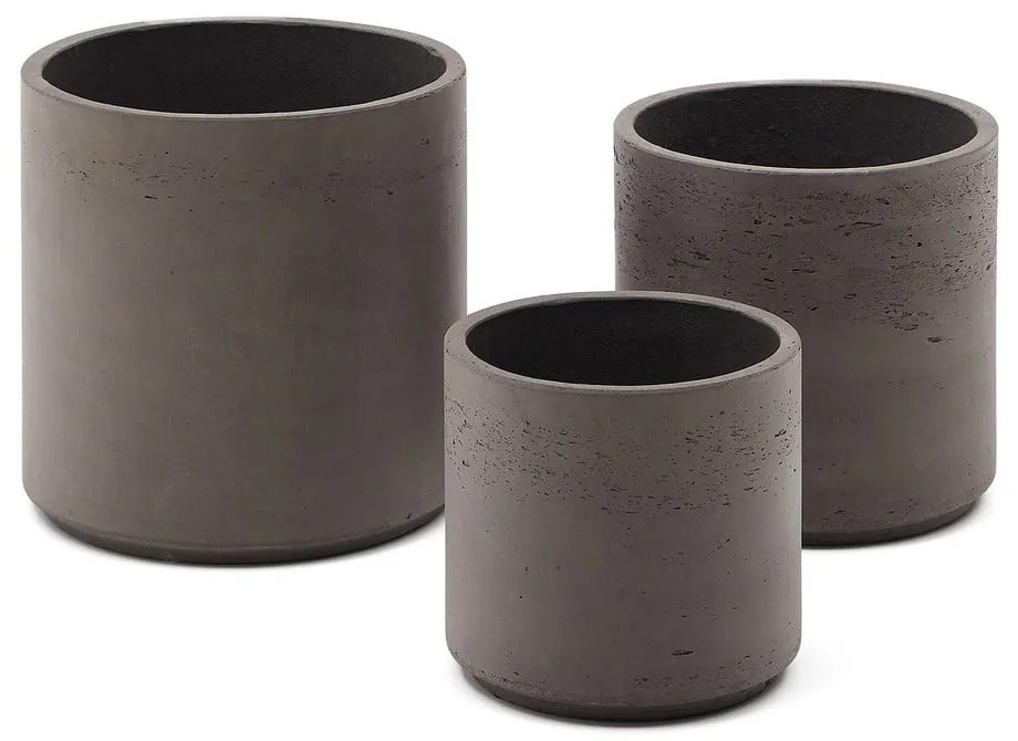 Osłonki na doniczki z cementu zestaw 3 szt. ø 32 cm Sintina – Kave Home