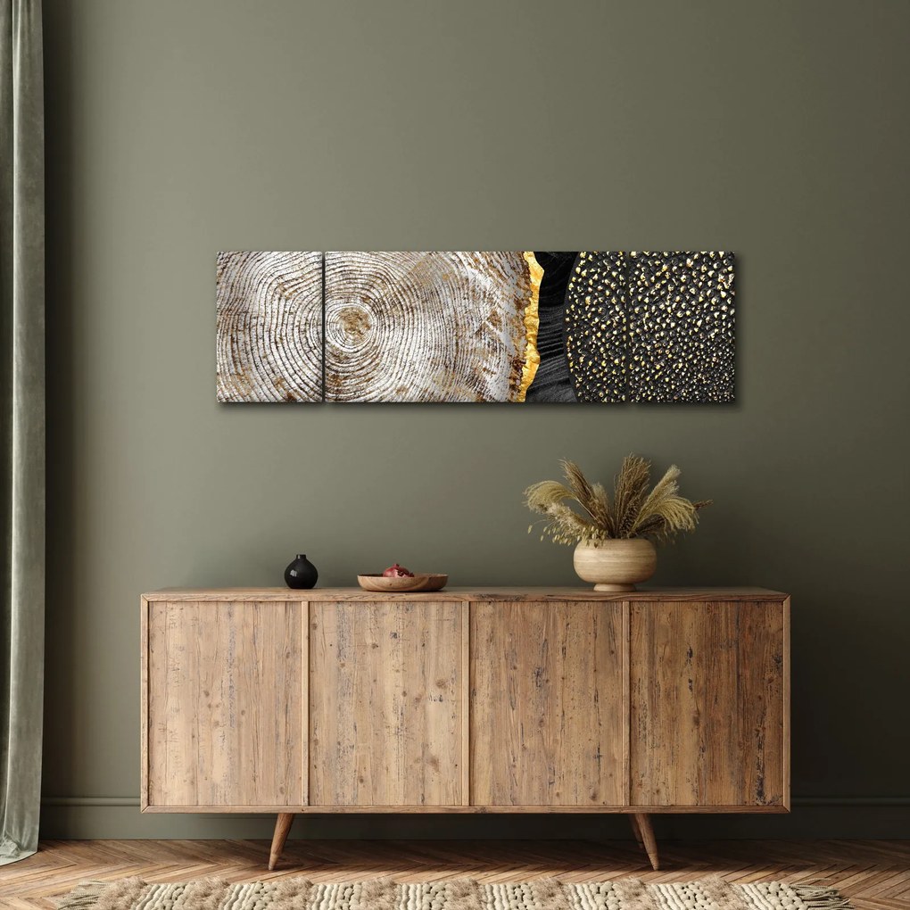 Obraz - Pień drzewa w kolażu 2 (170x50 cm)